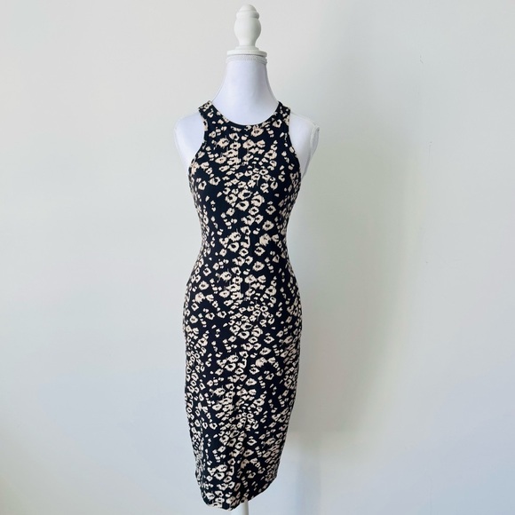 Black and White Cheetah Print Racerback Midi Dress 🖤 - Picture 10 of 10